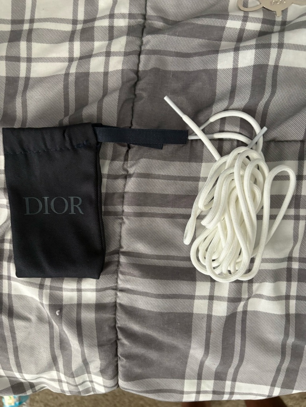 Dior Men Black & White Logo Runner Sneakers - Picture 6 of 9